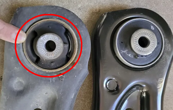 sign of control arm bushing