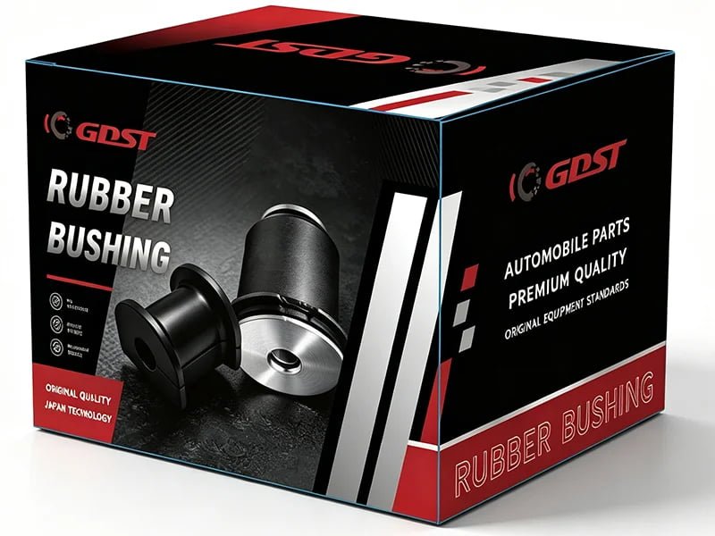 Custom branded color box packaging for automotive bushings