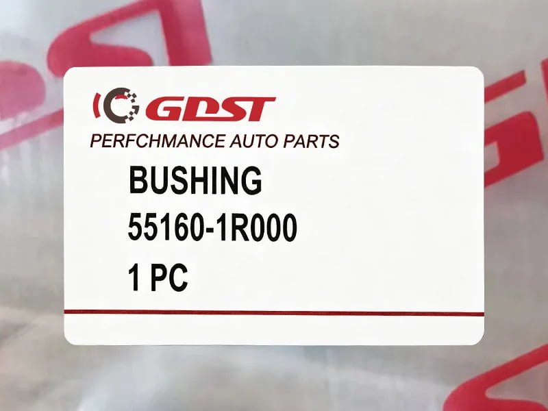 Custom branded color label for automotive bushings