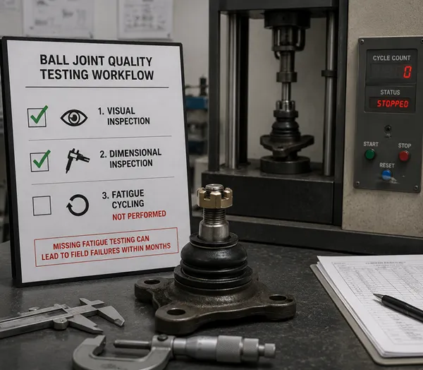Ball joint quality testing laboratory equipment