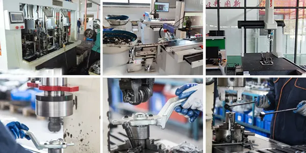 Ball joint quality testing equipment in factory laboratory