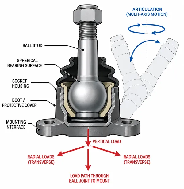 Ball joint function diagram