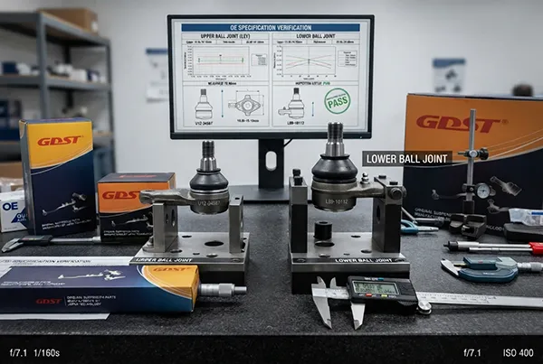 upper vs lower ball joints OE specification verification