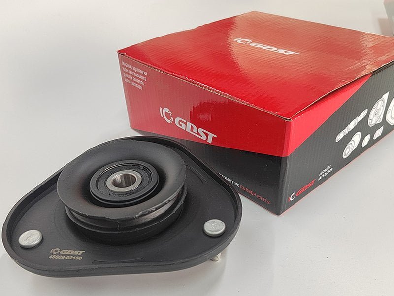 Custom color-box packaging for strut mounts with private-label branding