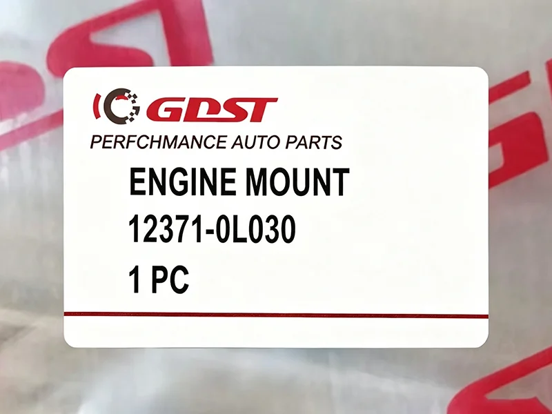 Custom color labels for engine mount aftermarket brands