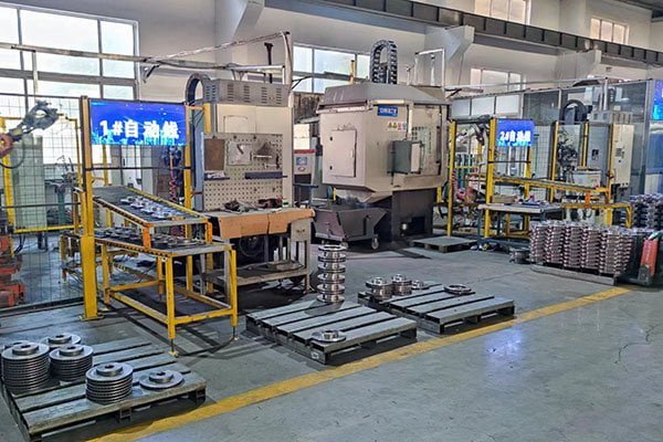 Brake disc and brake drum factory production area