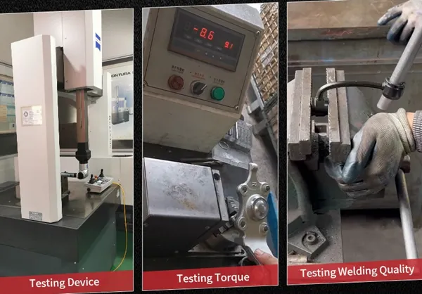 Sway bar link test framework dimensions Sway bar link quality testing framework
