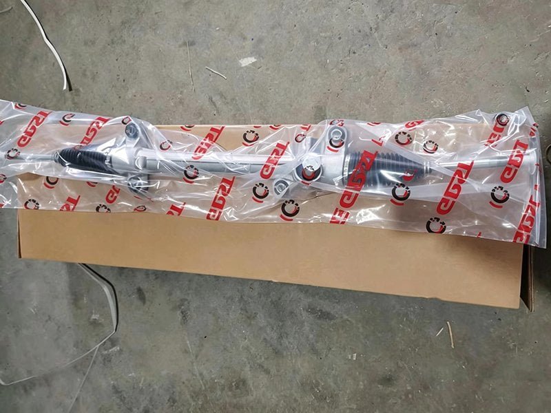 Black, silver and natural finish options for steering racks