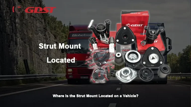 where is the strut mount located